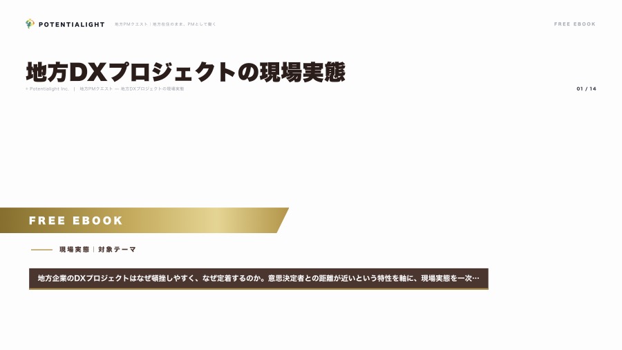 地方DXプロジェクトの現場実態 eBook表紙