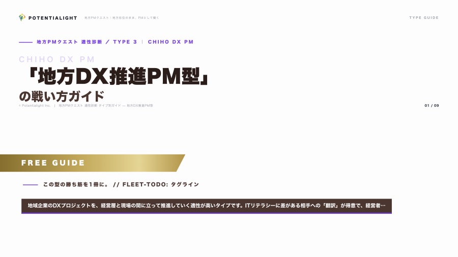 地方DX推進PM型の戦い方ガイド 表紙