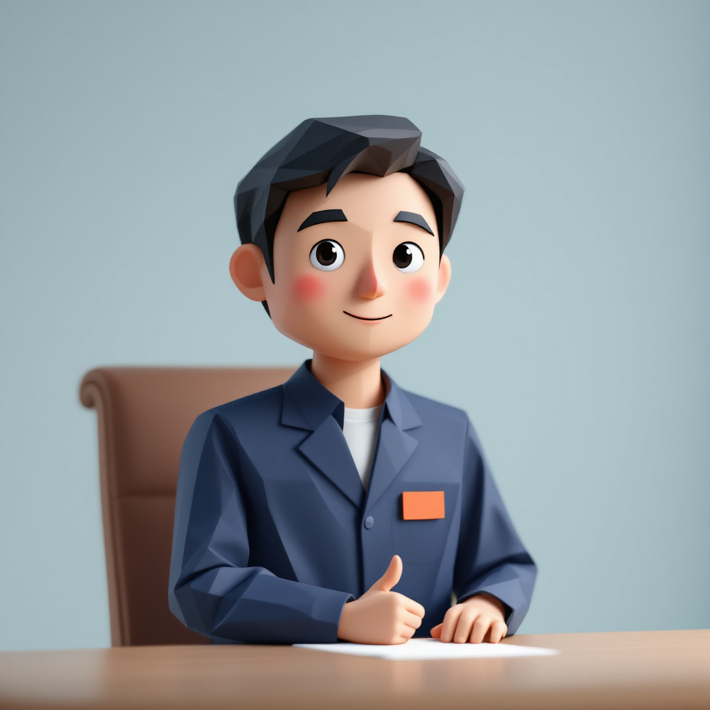 自治体DXプロジェクトPMのキャラクターイラスト
