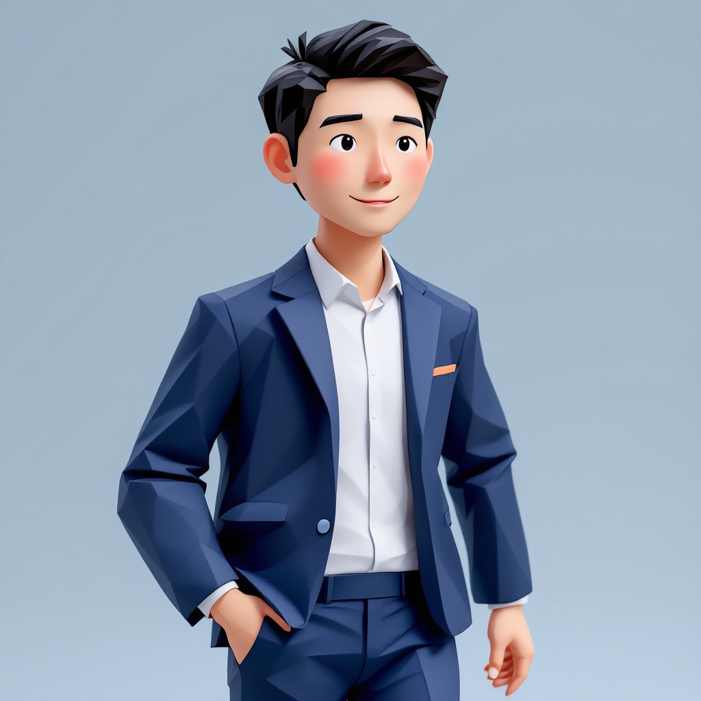 Uターン転職PMのキャラクターイラスト